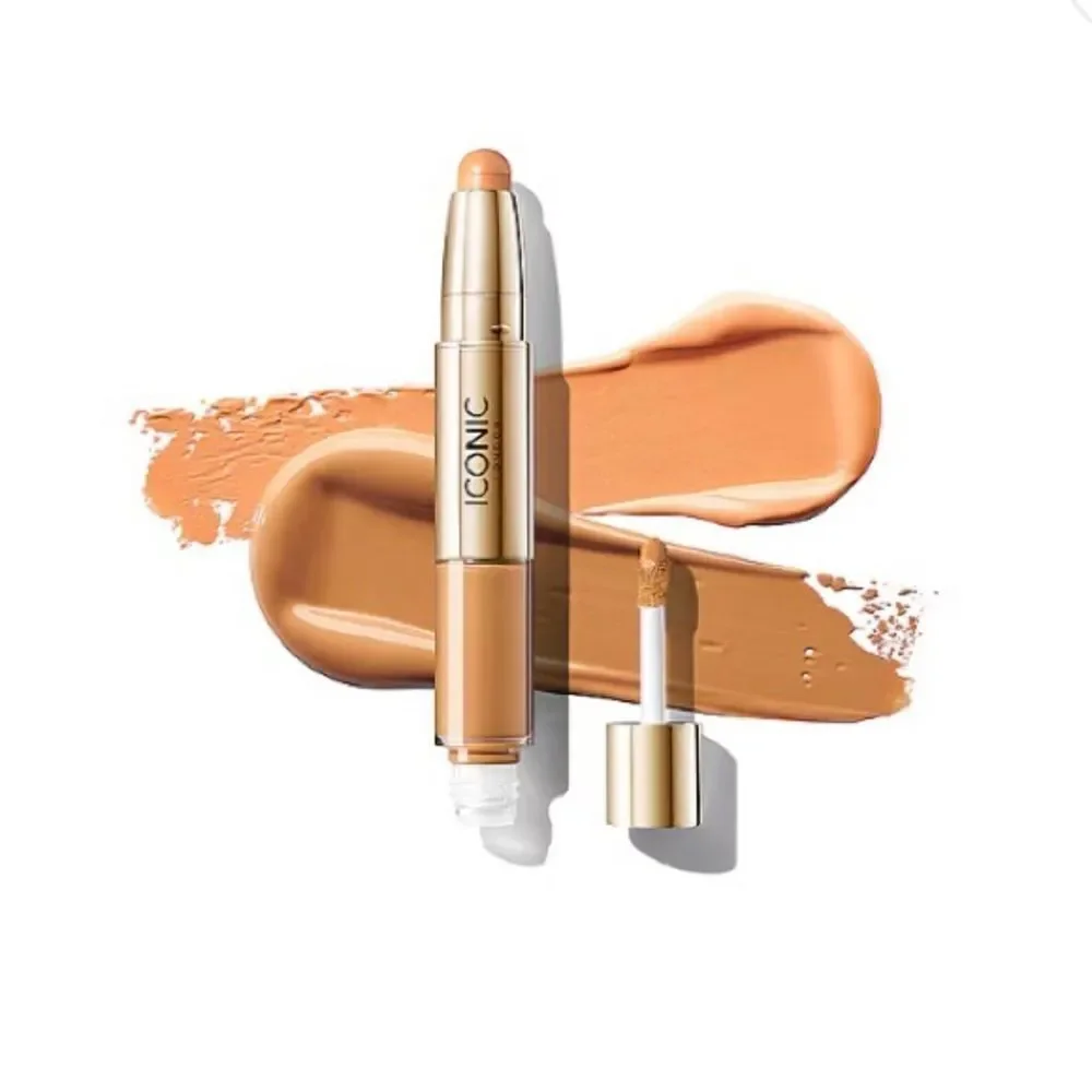 ICONIC LONDON - NWT - Radiant Concealer & Brightening Duo in GOLDEN TAN. 2-in-1